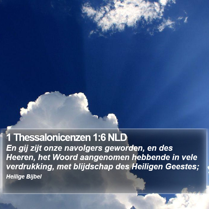 1 Thessalonicenzen 1:6 NLD Bible Study