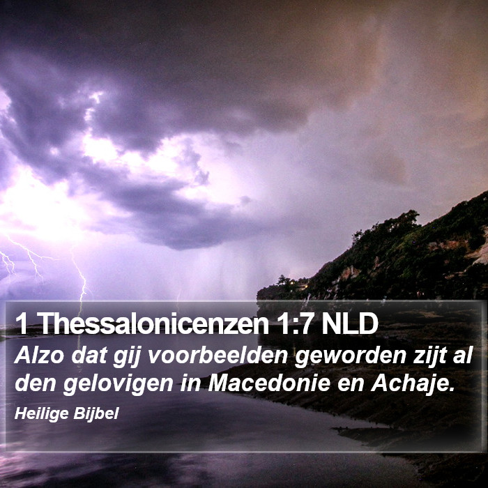 1 Thessalonicenzen 1:7 NLD Bible Study