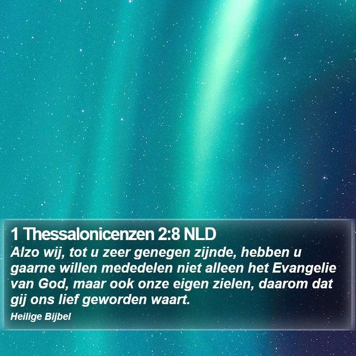 1 Thessalonicenzen 2:8 NLD Bible Study