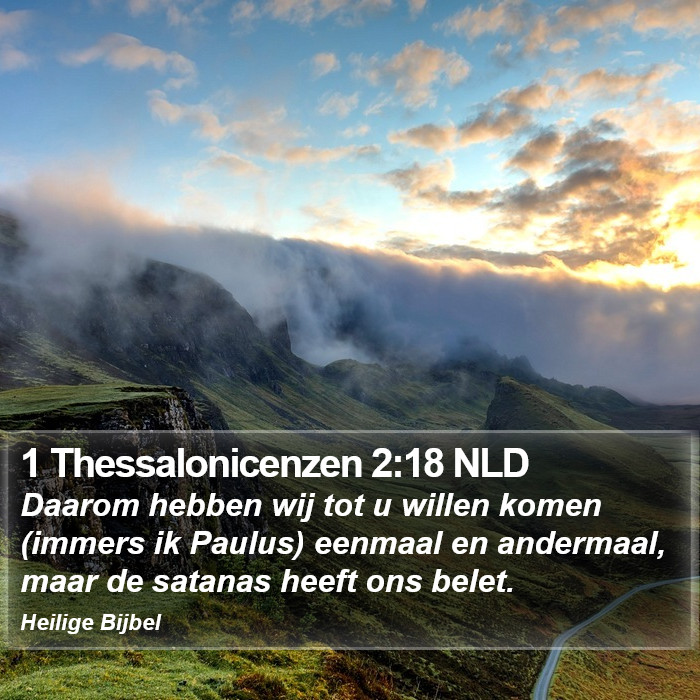 1 Thessalonicenzen 2:18 NLD Bible Study