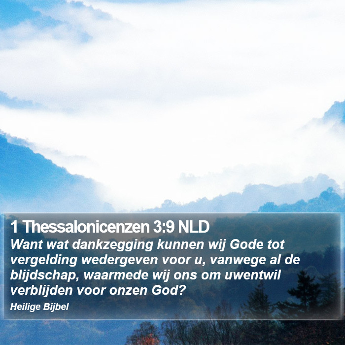 1 Thessalonicenzen 3:9 NLD Bible Study