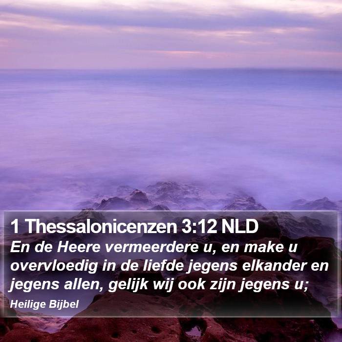 1 Thessalonicenzen 3:12 NLD Bible Study