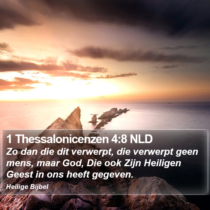 1 Thessalonicenzen 4:8 NLD Bible Study