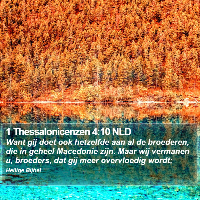 1 Thessalonicenzen 4:10 NLD Bible Study