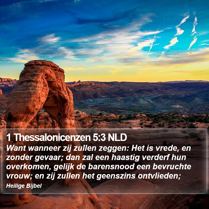 1 Thessalonicenzen 5:3 NLD Bible Study