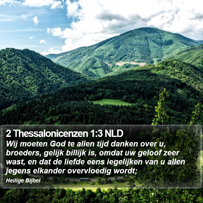 2 Thessalonicenzen 1:3 NLD Bible Study