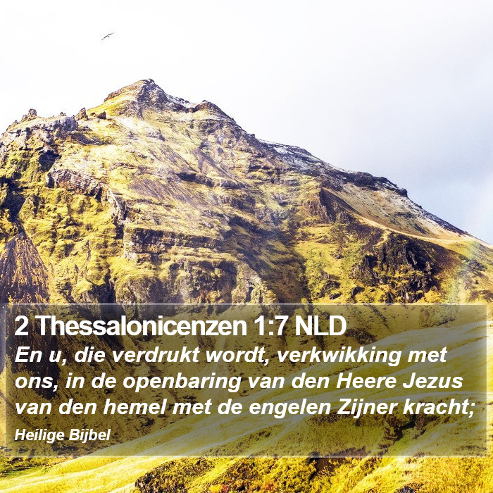 2 Thessalonicenzen 1:7 NLD Bible Study