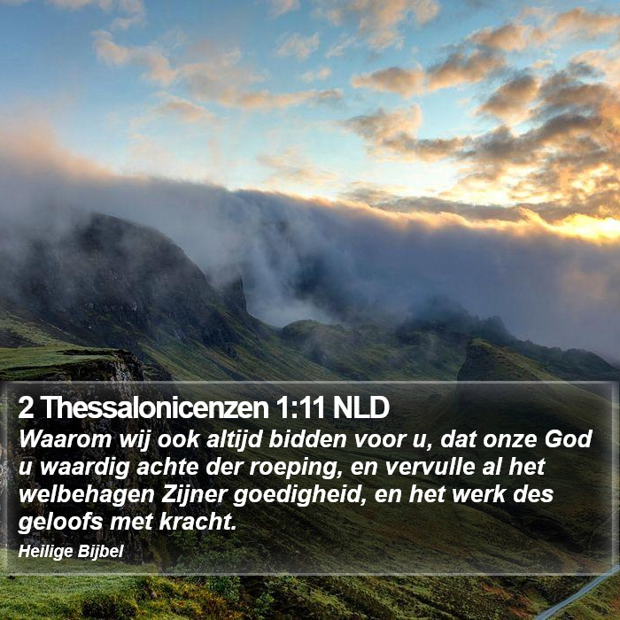 2 Thessalonicenzen 1:11 NLD Bible Study