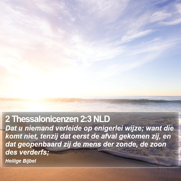 2 Thessalonicenzen 2:3 NLD Bible Study