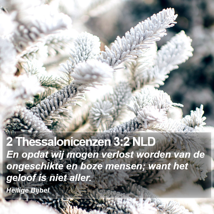 2 Thessalonicenzen 3:2 NLD Bible Study
