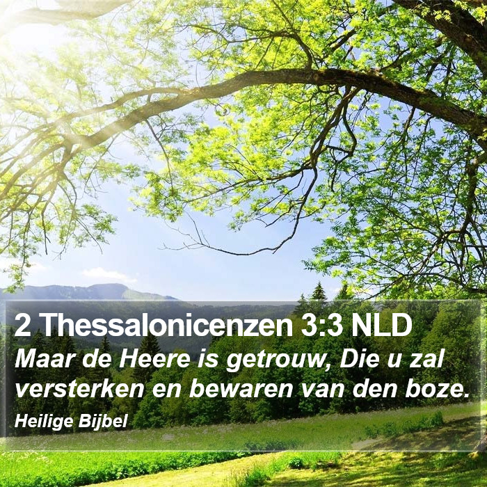 2 Thessalonicenzen 3:3 NLD Bible Study