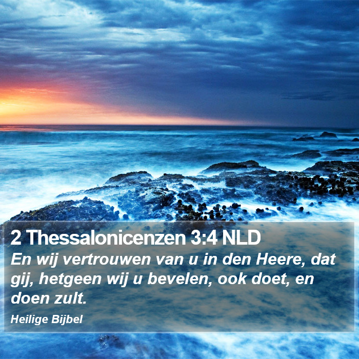 2 Thessalonicenzen 3:4 NLD Bible Study