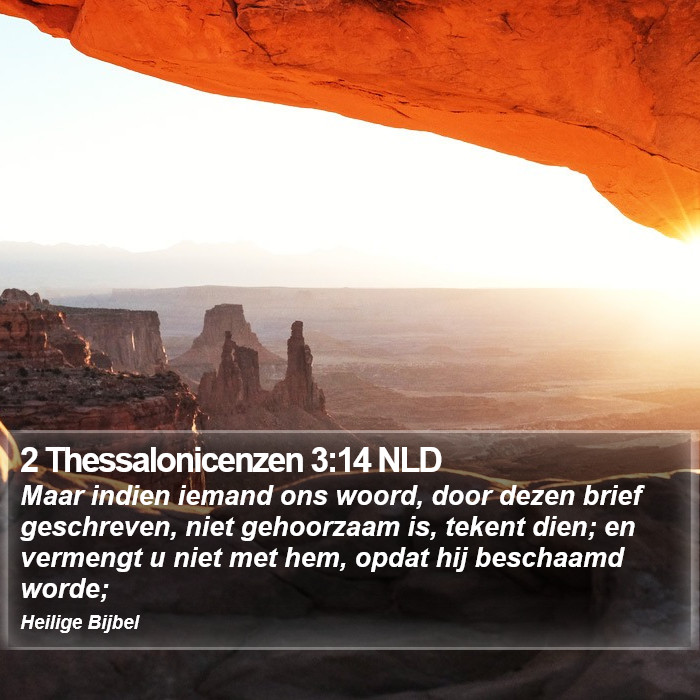 2 Thessalonicenzen 3:14 NLD Bible Study