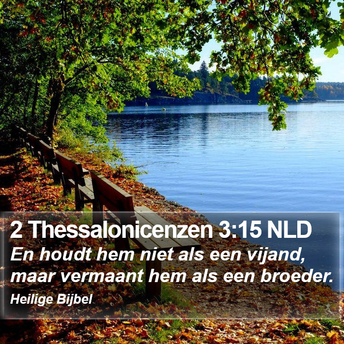 2 Thessalonicenzen 3:15 NLD Bible Study