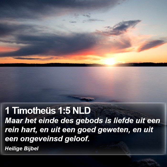 1 Timotheüs 1:5 NLD Bible Study