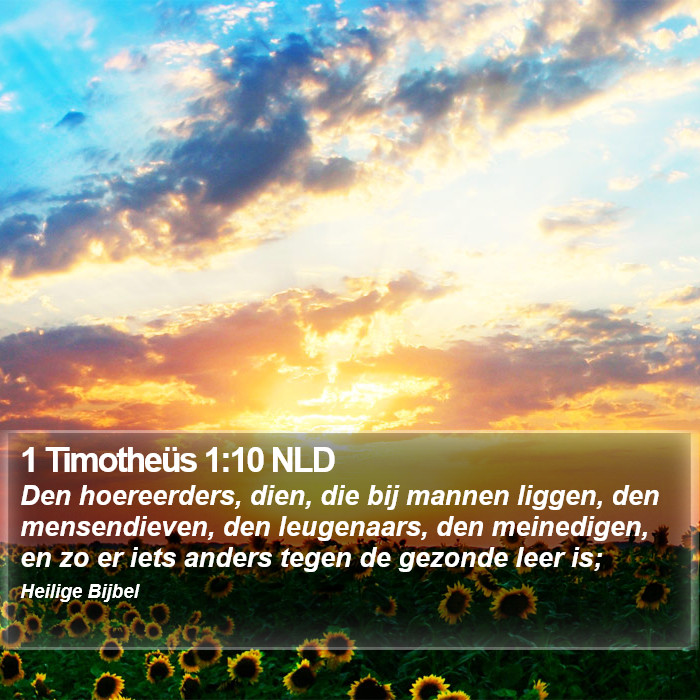 1 Timotheüs 1:10 NLD Bible Study