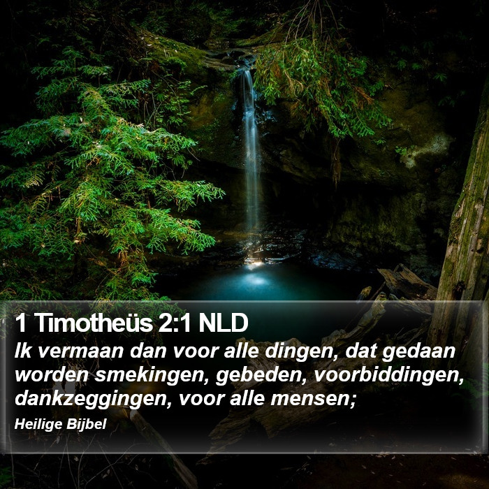 1 Timotheüs 2:1 NLD Bible Study