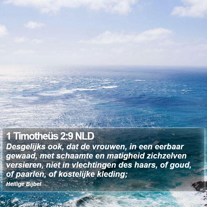 1 Timotheüs 2:9 NLD Bible Study