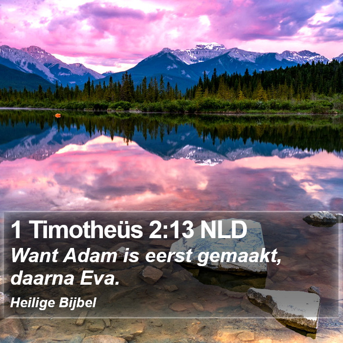 1 Timotheüs 2:13 NLD Bible Study