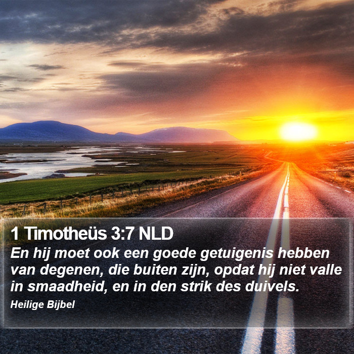 1 Timotheüs 3:7 NLD Bible Study