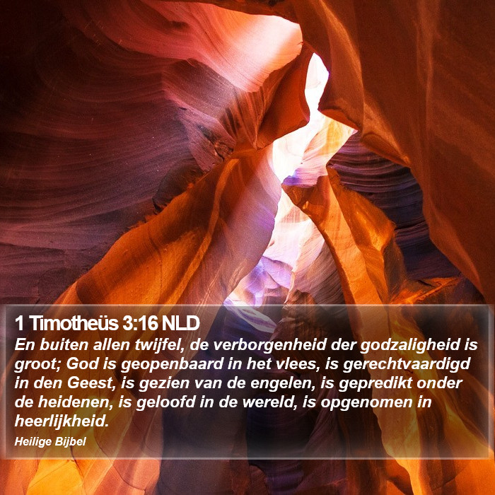 1 Timotheüs 3:16 NLD Bible Study