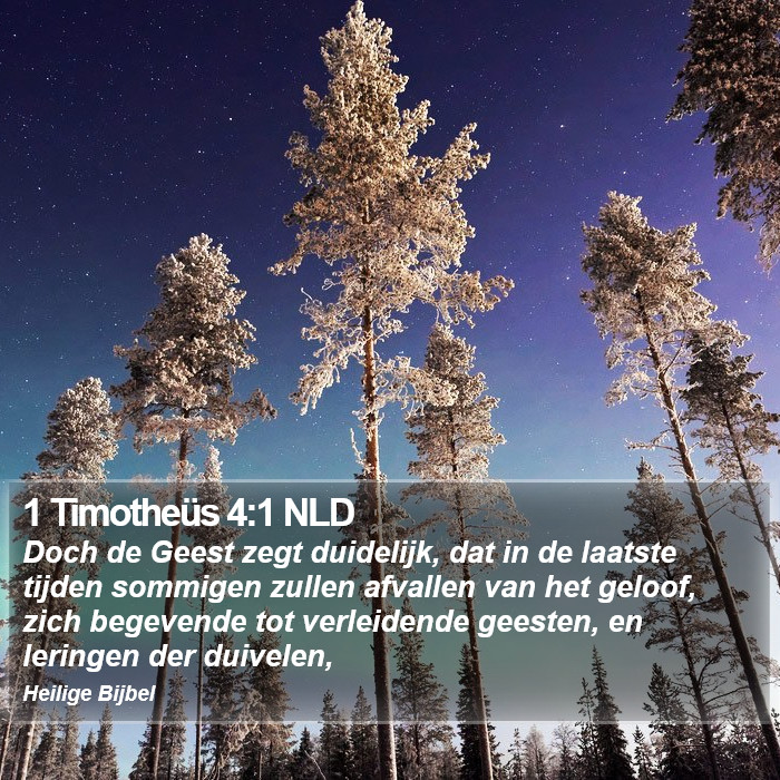 1 Timotheüs 4:1 NLD Bible Study