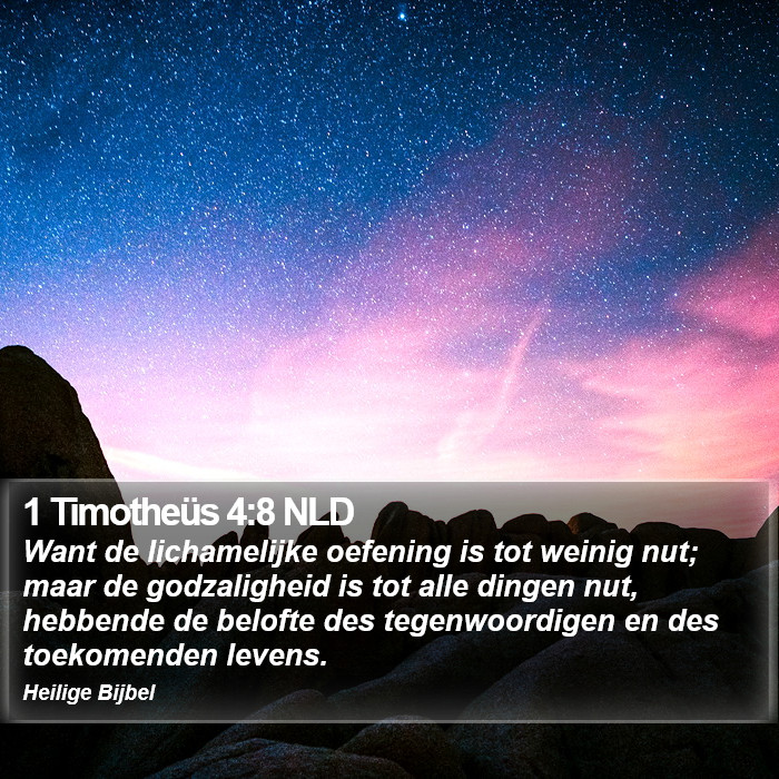 1 Timotheüs 4:8 NLD Bible Study