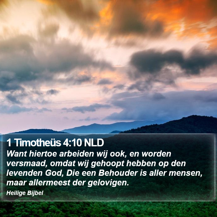 1 Timotheüs 4:10 NLD Bible Study