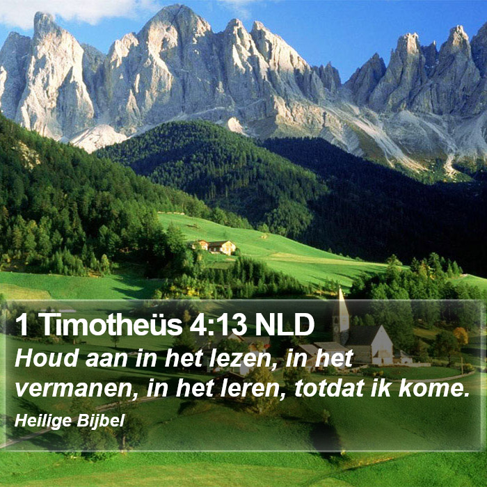 1 Timotheüs 4:13 NLD Bible Study