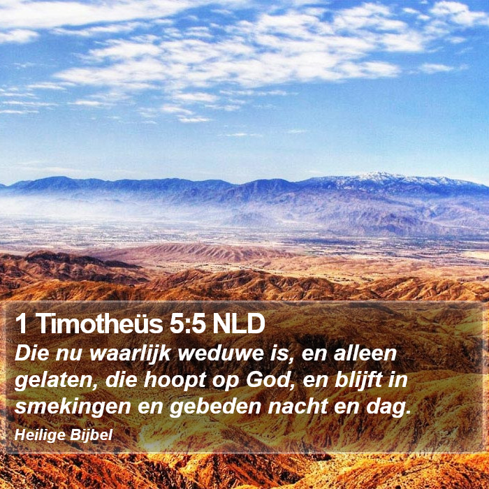1 Timotheüs 5:5 NLD Bible Study