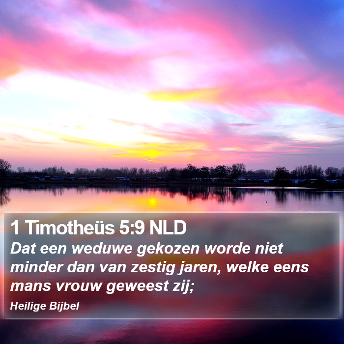 1 Timotheüs 5:9 NLD Bible Study