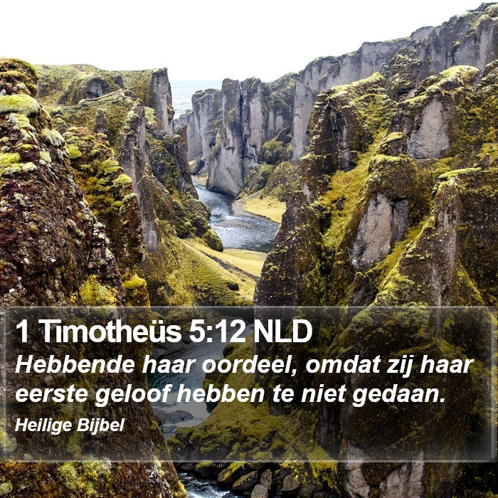 1 Timotheüs 5:12 NLD Bible Study