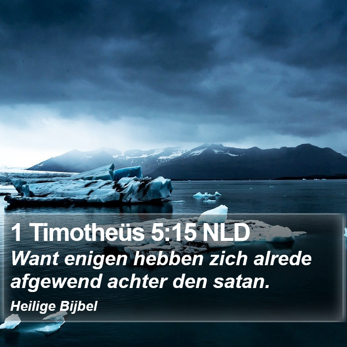 1 Timotheüs 5:15 NLD Bible Study