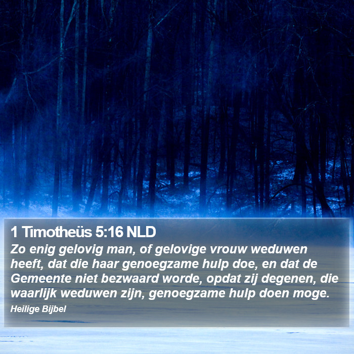 1 Timotheüs 5:16 NLD Bible Study