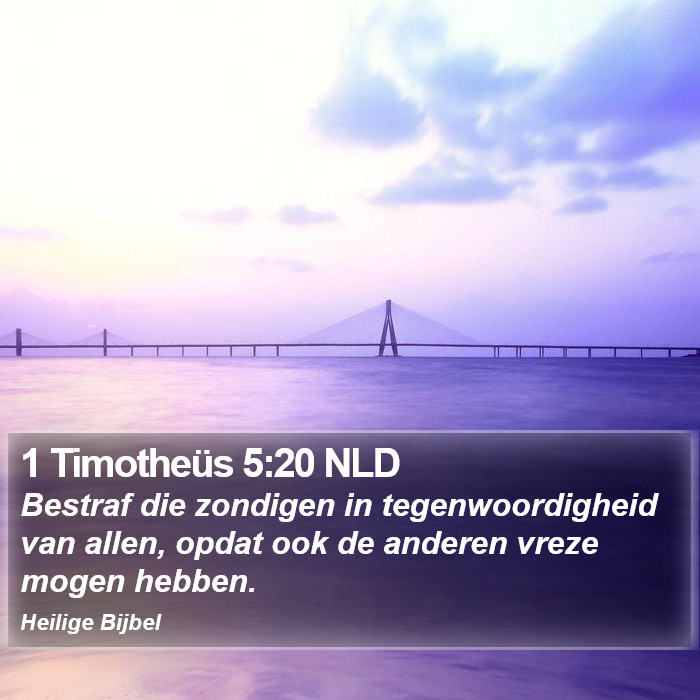 1 Timotheüs 5:20 NLD Bible Study