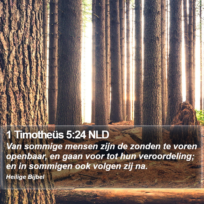 1 Timotheüs 5:24 NLD Bible Study