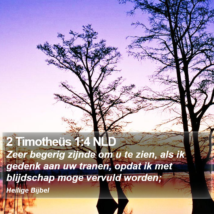 2 Timotheüs 1:4 NLD Bible Study