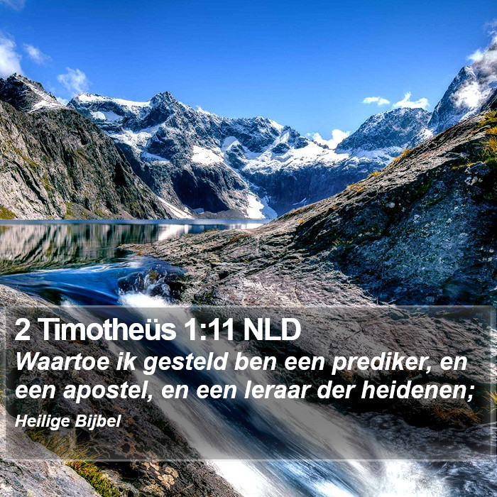 2 Timotheüs 1:11 NLD Bible Study