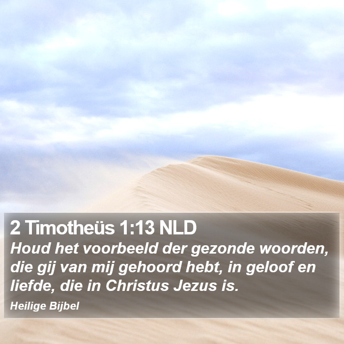 2 Timotheüs 1:13 NLD Bible Study