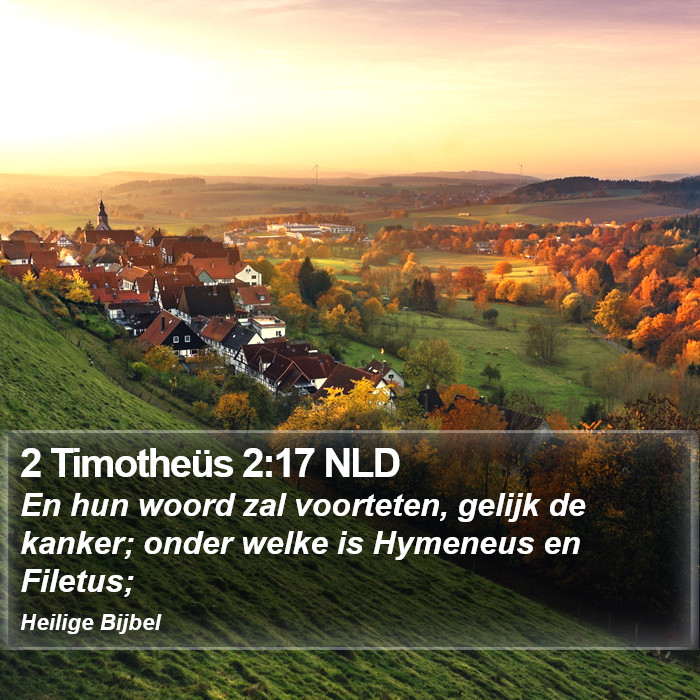 2 Timotheüs 2:17 NLD Bible Study