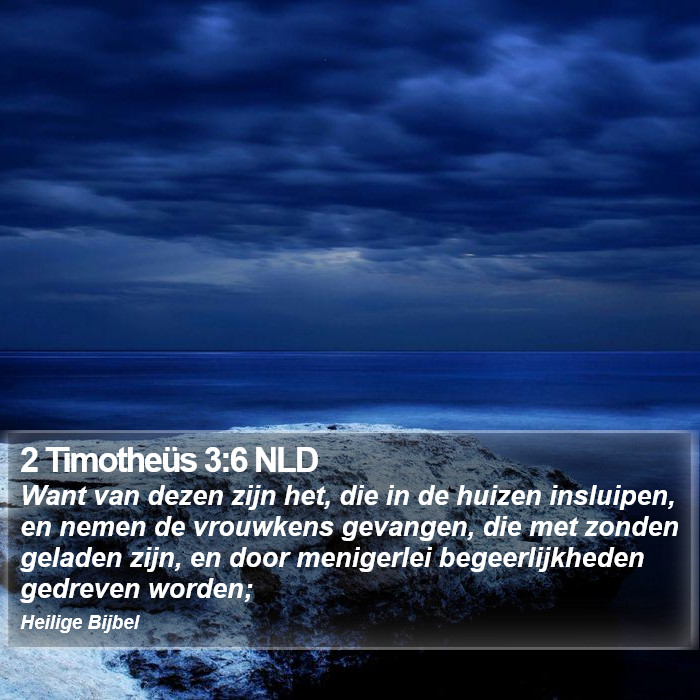 2 Timotheüs 3:6 NLD Bible Study