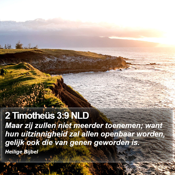 2 Timotheüs 3:9 NLD Bible Study
