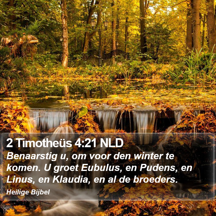 2 Timotheüs 4:21 NLD Bible Study