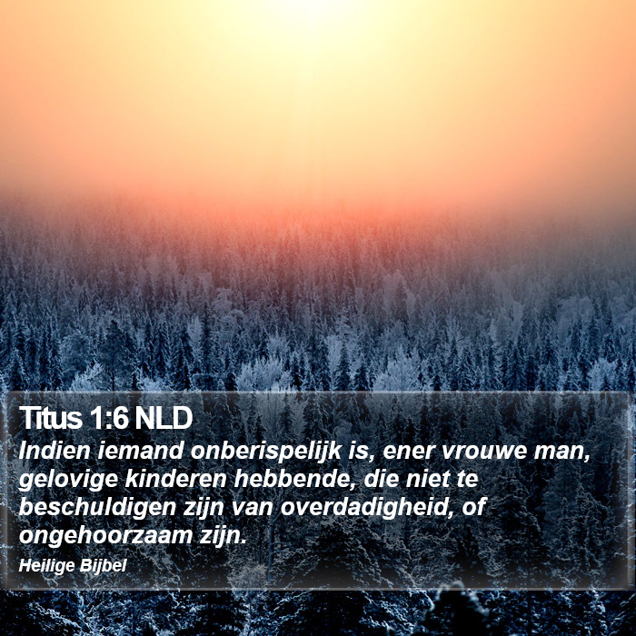 Titus 1:6 NLD Bible Study