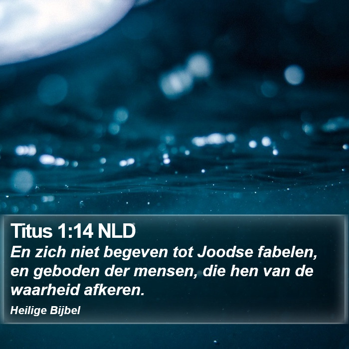 Titus 1:14 NLD Bible Study