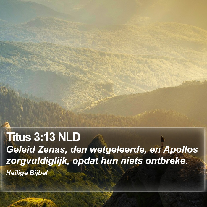 Titus 3:13 NLD Bible Study
