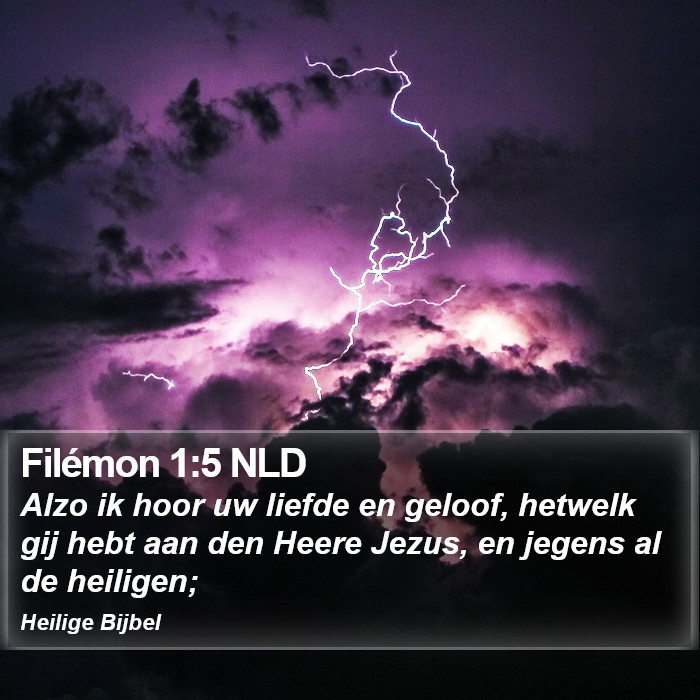 Filémon 1:5 NLD Bible Study