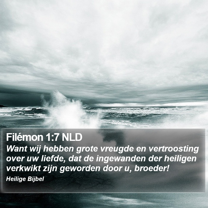 Filémon 1:7 NLD Bible Study