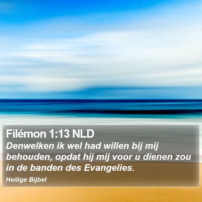 Filémon 1:13 NLD Bible Study