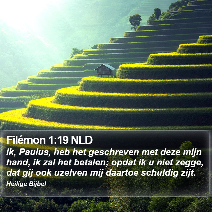 Filémon 1:19 NLD Bible Study